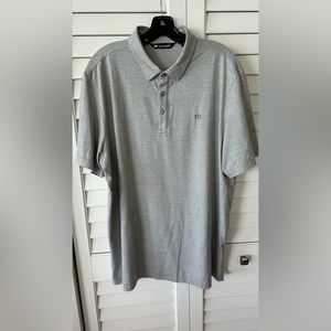 Travis Mathew Tour Guide Polo Grey SS XL